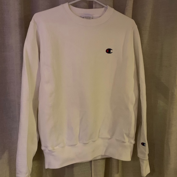 Small white unisex Champion crew neck - Picture 3 of 3